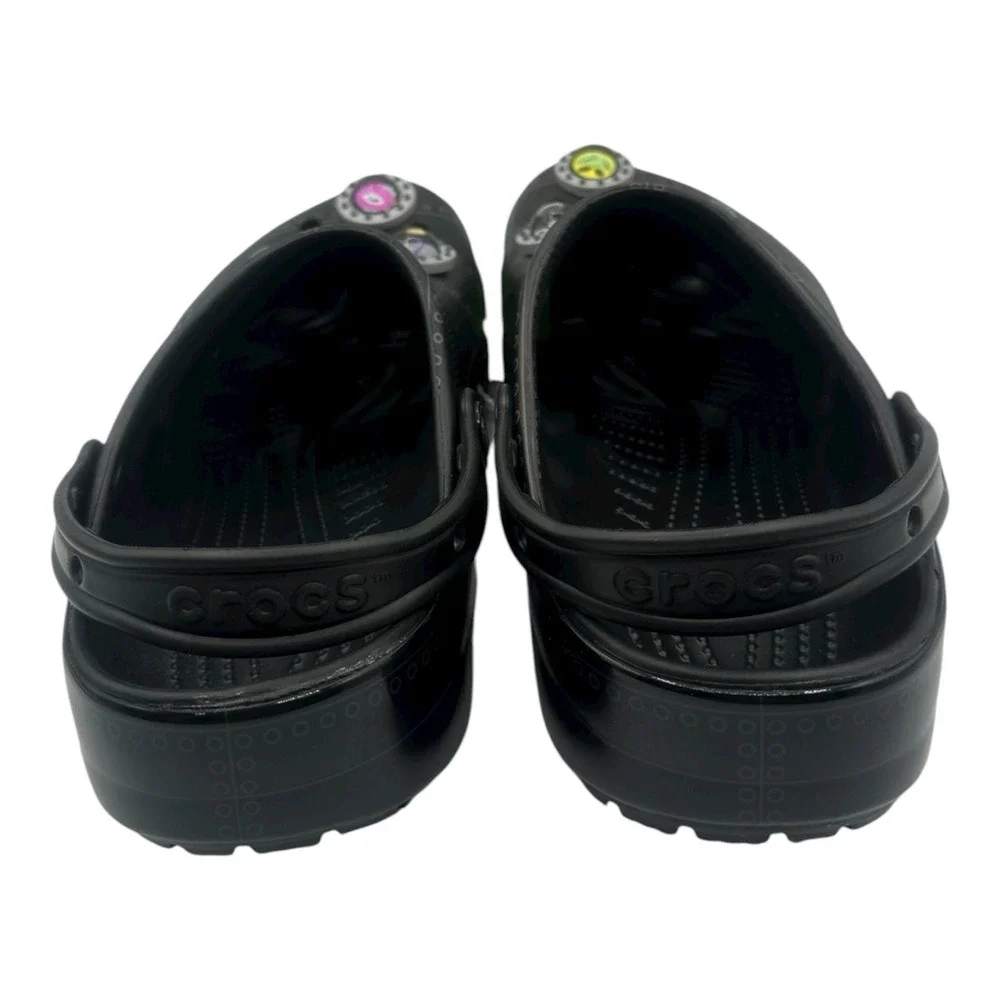 Crocs x Ron English Area 54 Clogs Men 10 Women 12 Black Slip On Shoes 208134-001